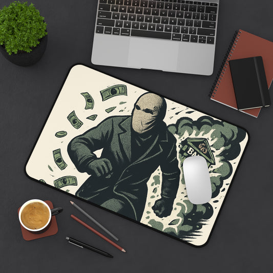 Vintage Heist Desk Mat - Perfect for Home Office Decor, Gamer Desk Accessories, Unique Gifts for Him, Money Themed Desk Accessories, [...]