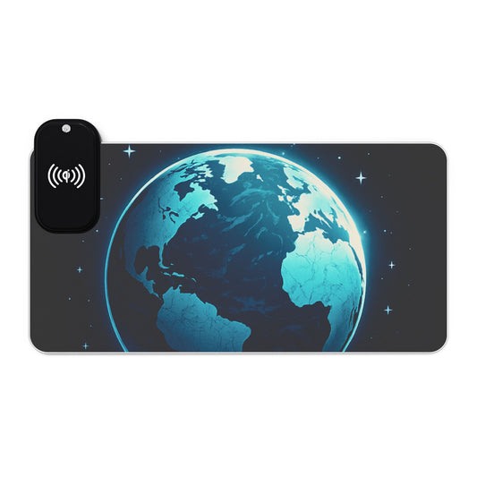 LED Gaming Mouse Pad, Wireless Charging