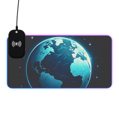 LED Gaming Mouse Pad, Wireless Charging