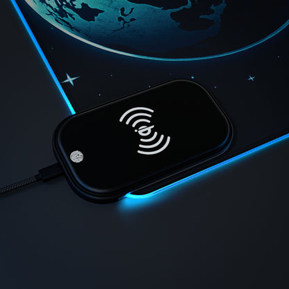 LED Gaming Mouse Pad, Wireless Charging