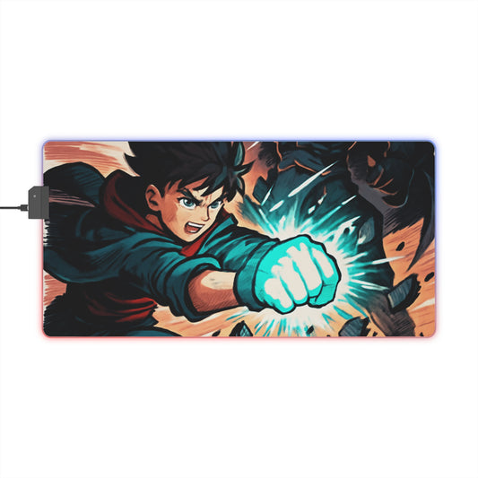 LED Gaming Mouse Pad with Dynamic Illumination, Ideal for Gamers, Desk Decor, Birthday Gifts, Gaming Setup Essentials, LED Light Mouse Pad