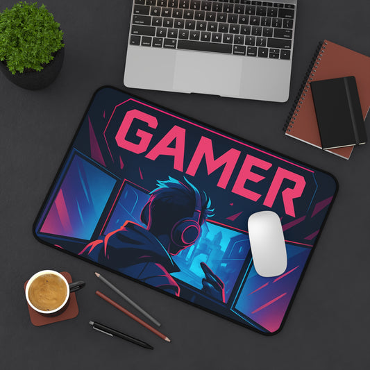 Gamer Desk Mat - Perfect for Gaming Setup, Office Decor, Gift for Gamers, Computer Accessories, Gaming Room Decor