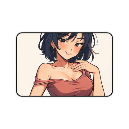 Chic Anime Desk Mat – Stylish Desk Accessory, Gamer Gift, Cute Home Office Decor, Anime Art, Unique Mouse Pad