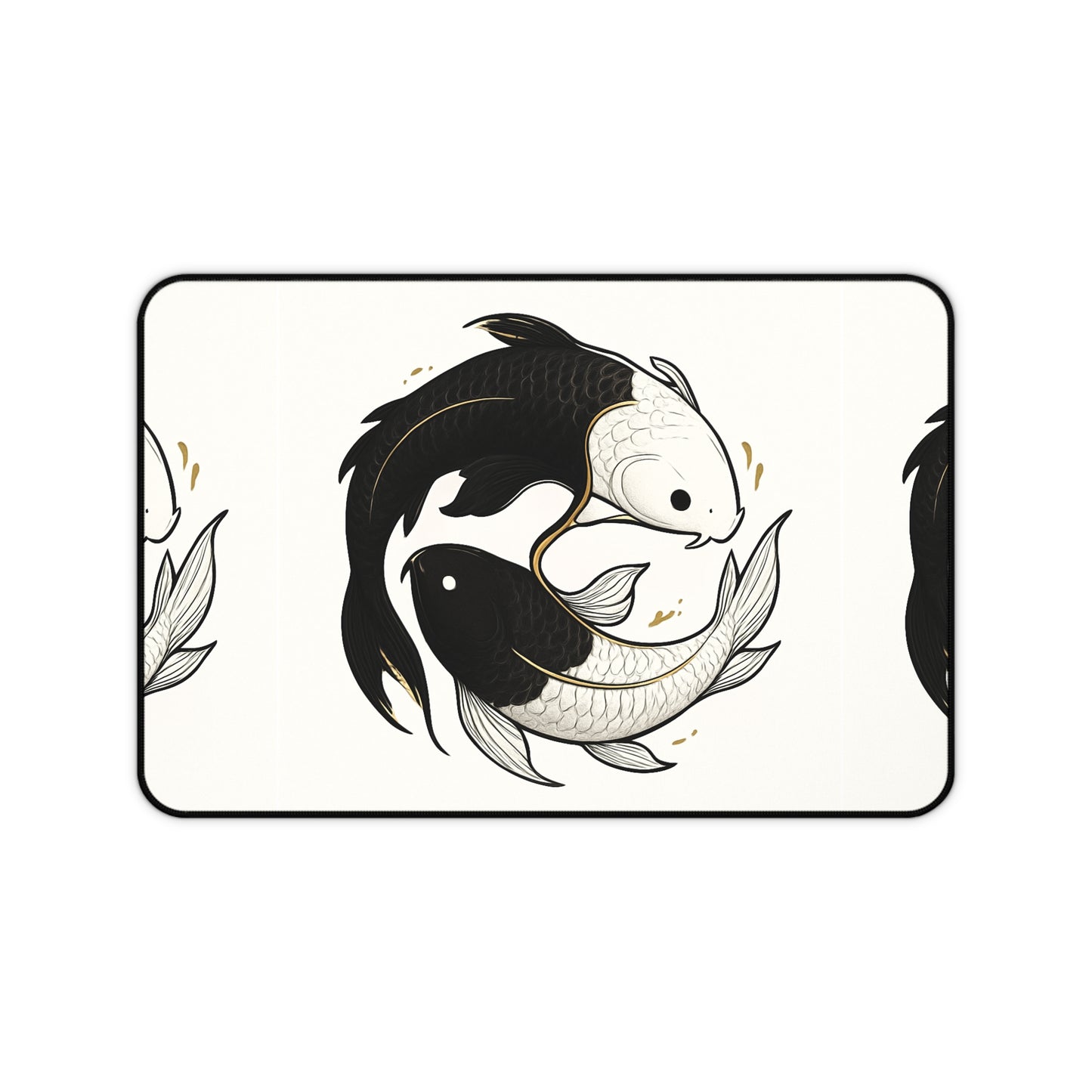 Koi Fish Desk Mat - Artistic Office Accessory, Gaming Mouse Pad, Home Decor, Gift for Fish Lovers, Stylish Workspace Decoration