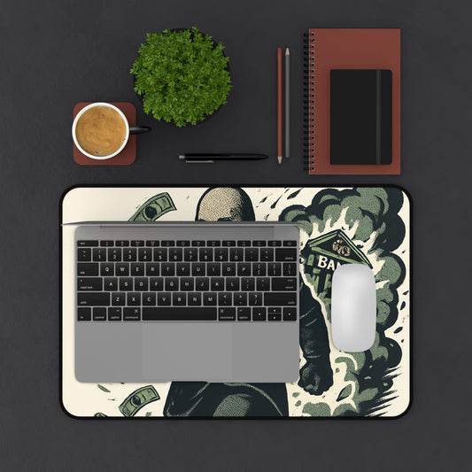 Vintage Heist Desk Mat - Perfect for Home Office Decor, Gamer Desk Accessories, Unique Gifts for Him, Money Themed Desk Accessories, [...]